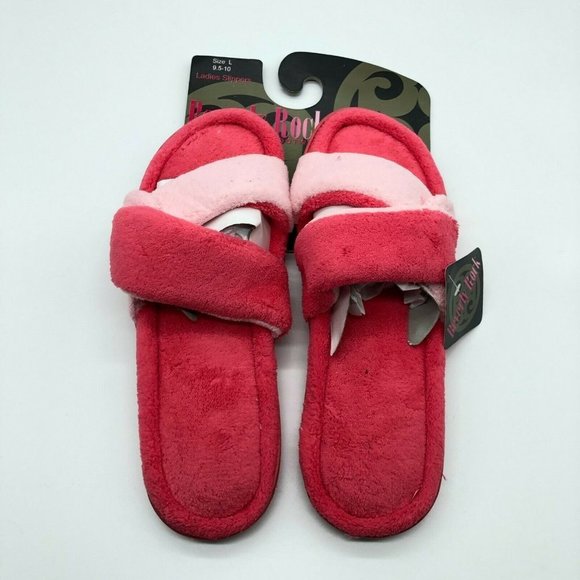 Beverly Rock Womens Slippers Slides Fuzzy 9.5-10 - Picture 1 of 5